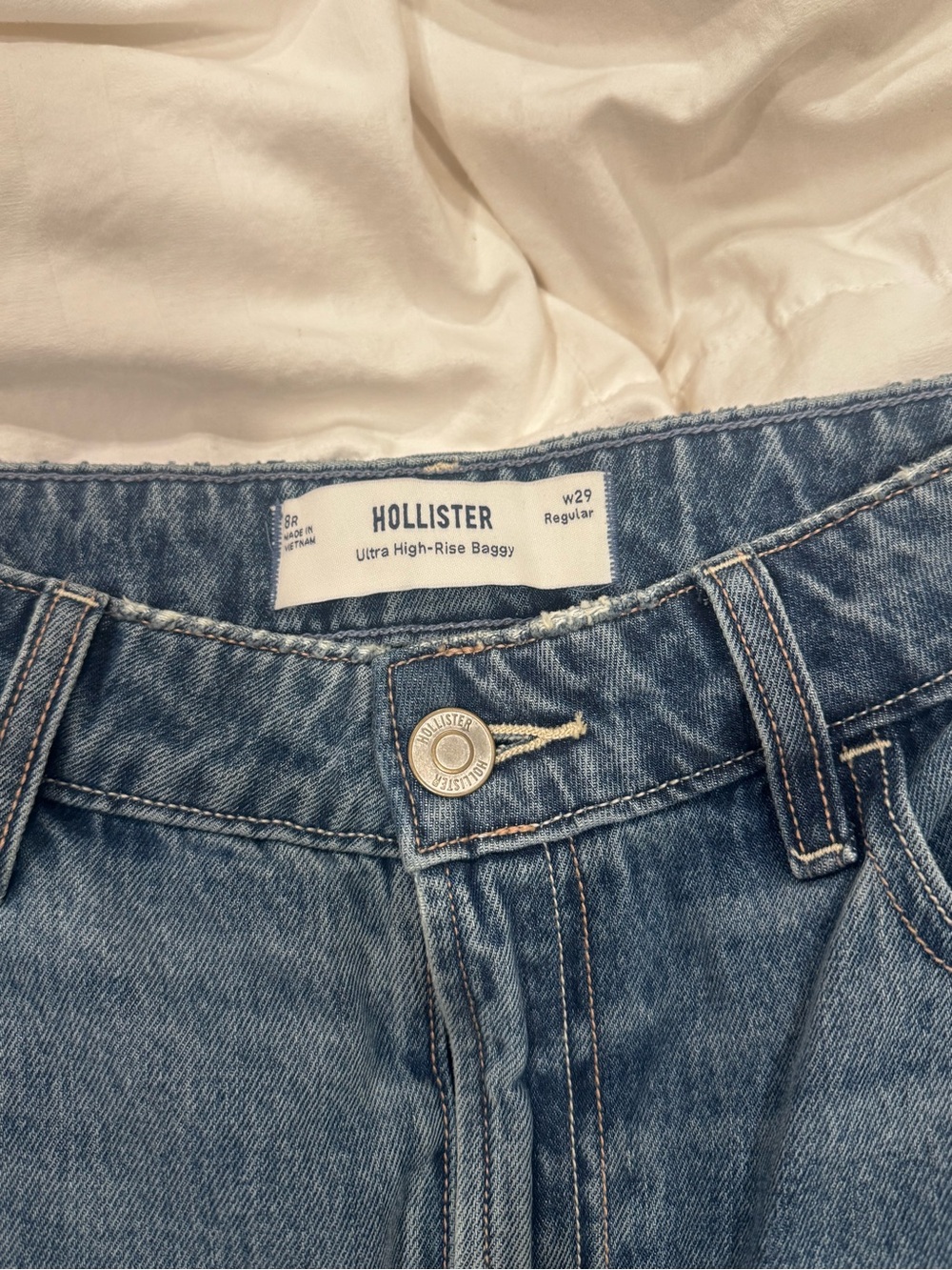 Hollister Light Wash Ultra High-Rise Jeans